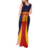 Custom Spain Football Tank Maxi Dress La Roja 2024 Sporty Style - Wonder Print Shop