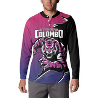 Custom Colombo Cricket Strikers Button Sweatshirt Strike To Conquer - Wonder Print Shop