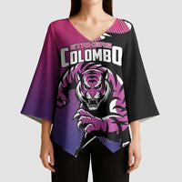Custom Colombo Cricket Strikers Kimono Sleeve Blouse Strike To Conquer - Wonder Print Shop