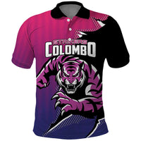 Custom Colombo Cricket Strikers Polo Shirt Strike To Conquer - Wonder Print Shop