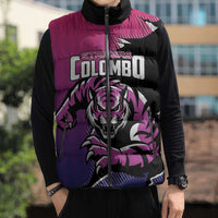Custom Colombo Cricket Strikers Sleeveless Puffer Jacket Strike To Conquer - Wonder Print Shop