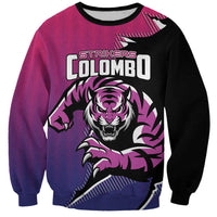 Custom Colombo Cricket Strikers Sweatshirt Strike To Conquer - Wonder Print Shop