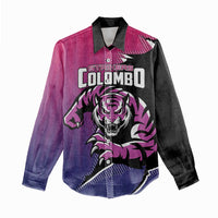 Custom Colombo Cricket Strikers Women Casual Shirt Strike To Conquer - Wonder Print Shop