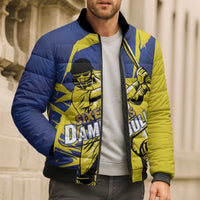 Custom Dambulla Cricket Sixers Bomber Puffer Jacket Ignite The Pride - Wonder Print Shop