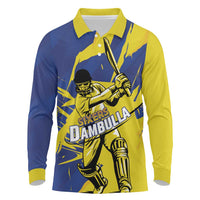 Custom Dambulla Cricket Sixers Long Sleeve Polo Shirt Ignite The Pride - Wonder Print Shop