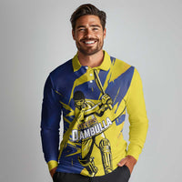 Custom Dambulla Cricket Sixers Long Sleeve Polo Shirt Ignite The Pride - Wonder Print Shop