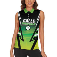 Custom Galle Cricket Marvels Women Sleeveless Polo Shirt Api Galle Boys - Wonder Print Shop