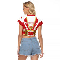 Personalized Monaco Raglan Cropped T Shirt Deo Juvante - Wonder Print Shop