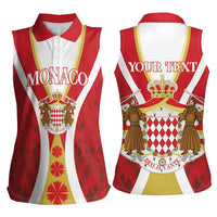 Personalized Monaco Women Sleeveless Polo Shirt Deo Juvante - Wonder Print Shop
