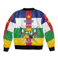 Personalized Central African Republic Bomber Jacket Zo Kwe Zo Flag Style - Wonder Print Shop