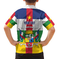 Personalized Central African Republic Kid Hawaiian Shirt Zo Kwe Zo Flag Style - Wonder Print Shop