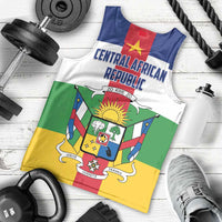 Personalized Central African Republic Men Tank Top Zo Kwe Zo Flag Style - Wonder Print Shop