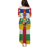 Personalized Central African Republic Puletasi Zo Kwe Zo Flag Style - Wonder Print Shop