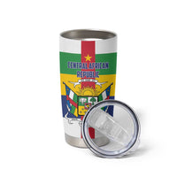 Personalized Central African Republic Tumbler Cup Zo Kwe Zo Flag Style - Wonder Print Shop