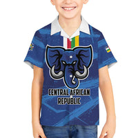 Custom Central African Republic Football Family Matching Off Shoulder Maxi Dress and Hawaiian Shirt Go Les Fauves - Wonder Print Shop