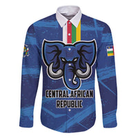 Custom Central African Republic Football Family Matching Off Shoulder Short Dress and Hawaiian Shirt Go Les Fauves - Wonder Print Shop