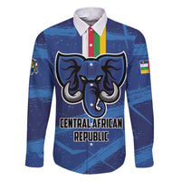 Custom Central African Republic Football Family Matching Short Sleeve Bodycon Dress and Hawaiian Shirt Go Les Fauves - Wonder Print Shop