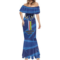 Custom Central African Republic Football Mermaid Dress Go Les Fauves - Wonder Print Shop