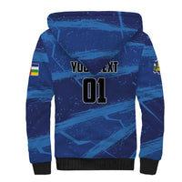 Custom Central African Republic Football Sherpa Hoodie Go Les Fauves - Wonder Print Shop