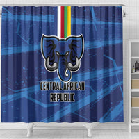 Central African Republic Football Shower Curtain Go Les Fauves