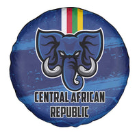 Central African Republic Football Spare Tire Cover Go Les Fauves - Wonder Print Shop