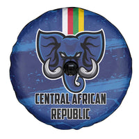 Central African Republic Football Spare Tire Cover Go Les Fauves - Wonder Print Shop