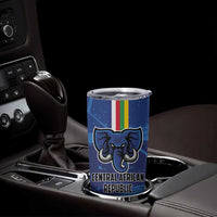 Custom Central African Republic Football Tumbler Cup Go Les Fauves - Wonder Print Shop