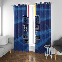 Central African Republic Football Window Curtain Go Les Fauves - Wonder Print Shop