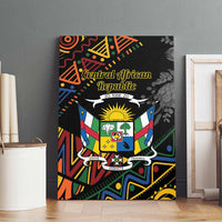 Central African Republic Canvas Wall Art Protea African Pattern - Wonder Print Shop