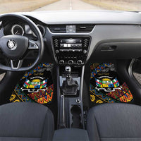 Central African Republic Car Mats Protea African Pattern - Wonder Print Shop