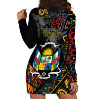 Personalized Central African Republic Hoodie Dress Protea African Pattern - Wonder Print Shop