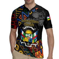 Personalized Central African Republic Rugby Jersey Protea African Pattern - Wonder Print Shop