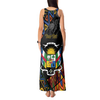Personalized Central African Republic Tank Maxi Dress Protea African Pattern - Wonder Print Shop