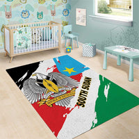 South Sudan Area Rug Grunge Flag Style - Wonder Print Shop