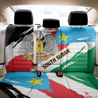South Sudan Back Car Seat Cover Grunge Flag Style - Wonder Print Shop