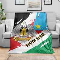South Sudan Blanket Grunge Flag Style