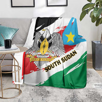 South Sudan Blanket Grunge Flag Style