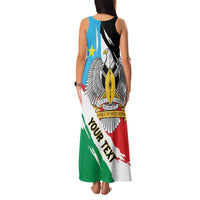Personalized South Sudan Family Matching Tank Maxi Dress and Hawaiian Shirt Grunge Flag Style - Wonder Print Shop