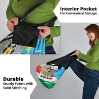 South Sudan Grocery Bag Grunge Flag Style