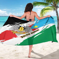 South Sudan Sarong Grunge Flag Style - Wonder Print Shop