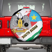 South Sudan Spare Tire Cover Grunge Flag Style - Wonder Print Shop