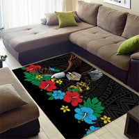 South Sudan Area Rug Hibiscus Floral African Pattern - Wonder Print Shop