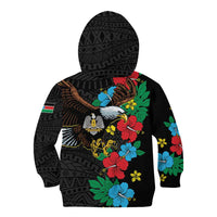 South Sudan Kid Hoodie Hibiscus Floral African Pattern - Wonder Print Shop