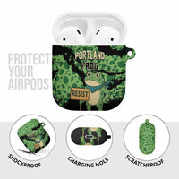 Portland Frog Resist AirPods Case Frogs Against Fascism - Wonder Print Shop