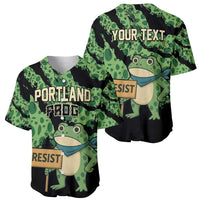 Personalized Portland Frog Resist Baseball Jersey Frogs Against Fascism - Wonder Print Shop