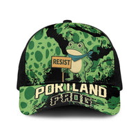 Portland Frog Resist Baseball Net Cap Frogs Against Fascism - Wonder Print Shop