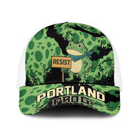Portland Frog Resist Baseball Net Cap Frogs Against Fascism - Wonder Print Shop