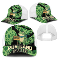 Portland Frog Resist Baseball Net Cap Frogs Against Fascism - Wonder Print Shop