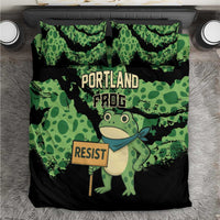 Portland Frog Resist Bedding Set Frogs Against Fascism - Wonder Print Shop