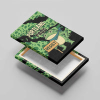 Portland Frog Resist Canvas Wall Art Frogs Against Fascism - Wonder Print Shop